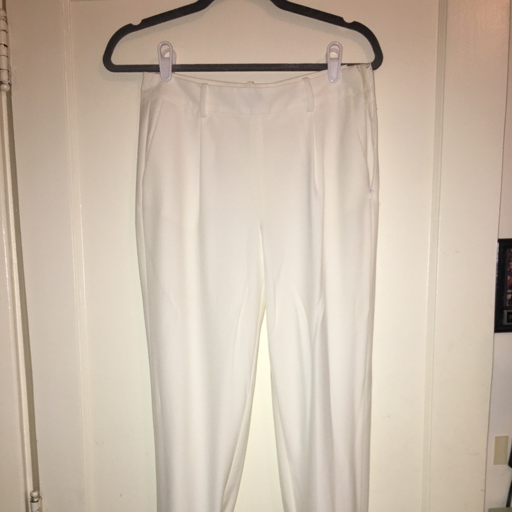 White Trouve Jogger pants